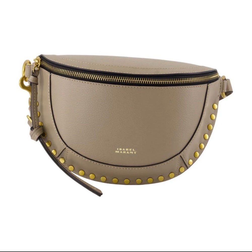 Isabel Marant Tan Leather Bag with Gold Accents
